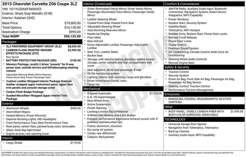 Chevrolet Corvette  2015