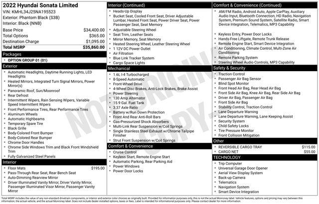 Hyundai Sonata  2022