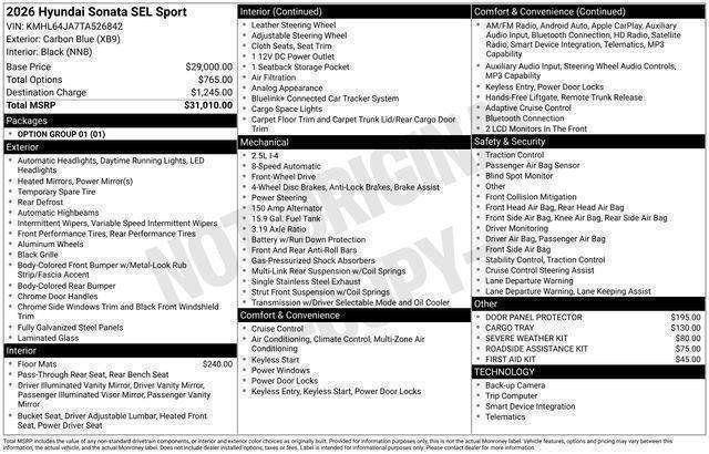 Hyundai Sonata  2026