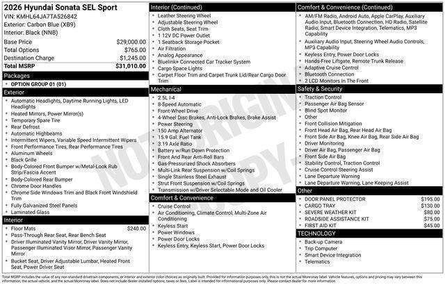 Hyundai Sonata  2026