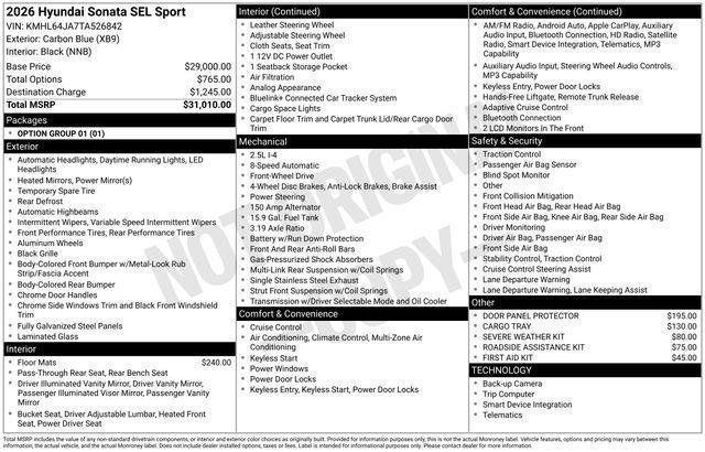 Hyundai Sonata  2026