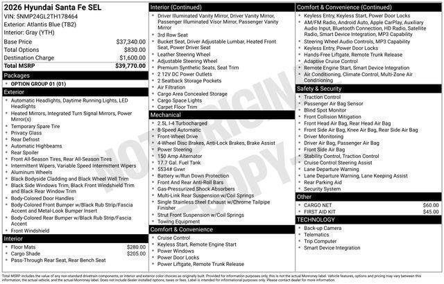 Hyundai Santa Fe  2026