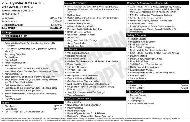 Hyundai Santa Fe  2026