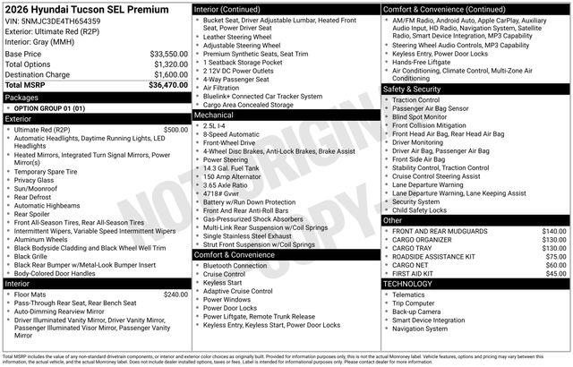 Hyundai Tucson  2026