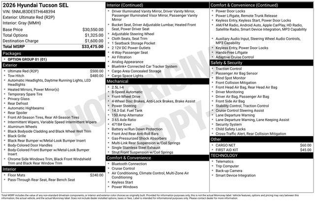 Hyundai Tucson  2026