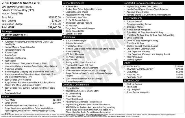 Hyundai Santa Fe  2026