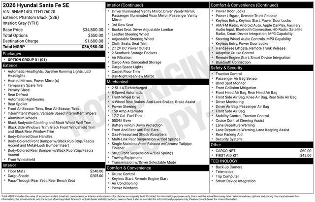 Hyundai Santa Fe  2026