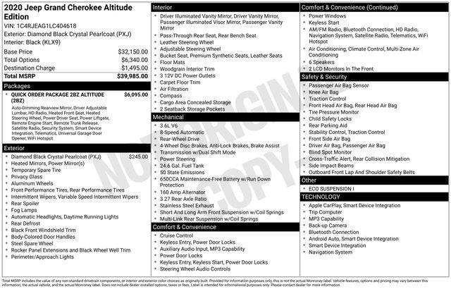 Jeep Grand Cherokee  2020