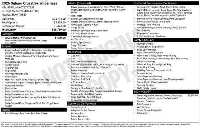 Subaru Crosstrek  2026