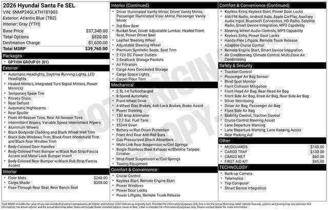 Hyundai Santa Fe  2026