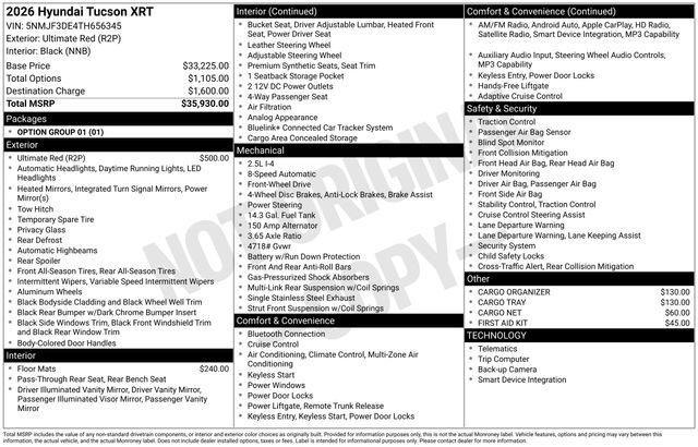 Hyundai Tucson  2026
