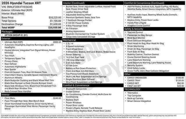 Hyundai Tucson  2026