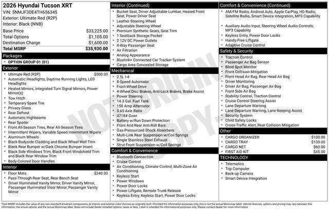Hyundai Tucson  2026
