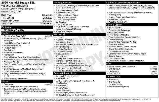 Hyundai Tucson  2026