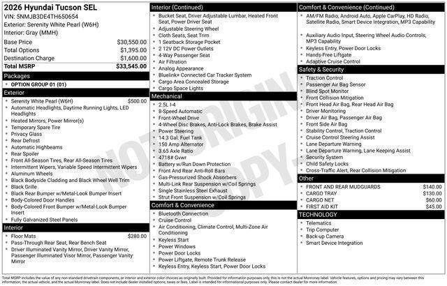 Hyundai Tucson  2026