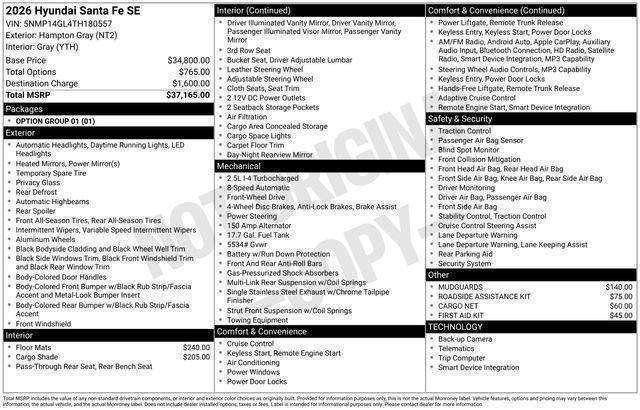 Hyundai Santa Fe  2026