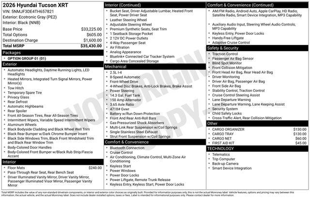 Hyundai Tucson  2026