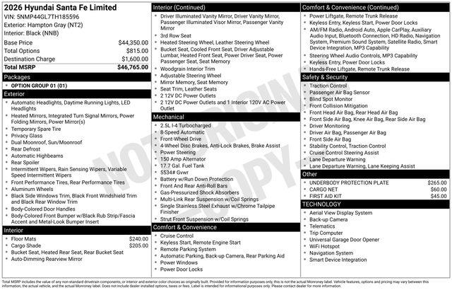 Hyundai Santa Fe  2026