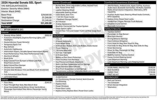 Hyundai Sonata  2026