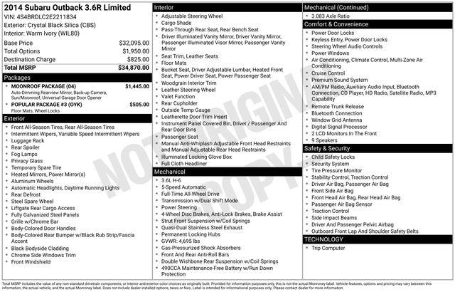 Subaru Outback  2014