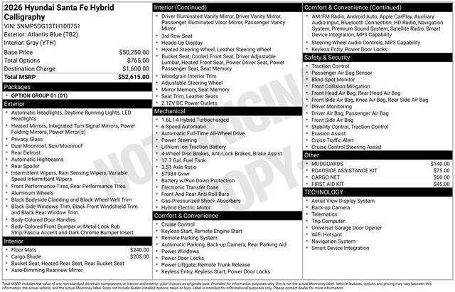 Hyundai Santa Fe Hybrid  2026