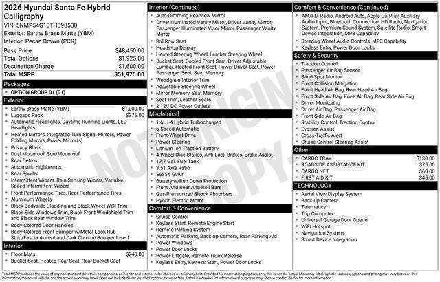 Hyundai Santa Fe Hybrid  2026