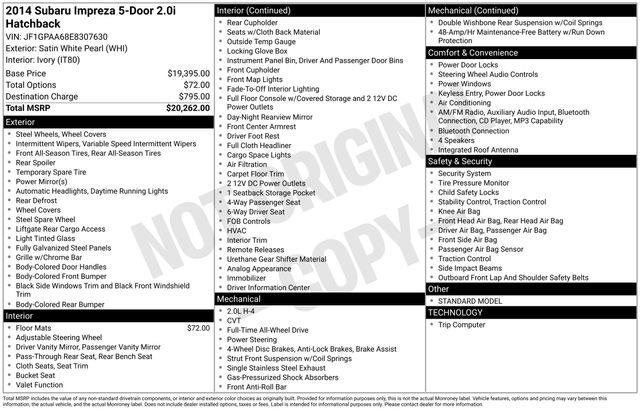 Subaru Impreza  2014