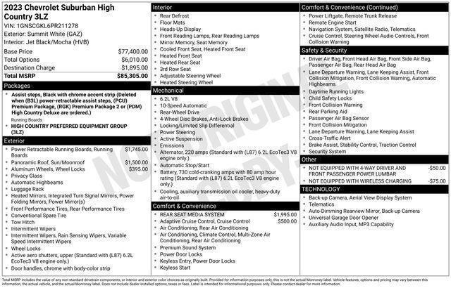 Chevrolet Suburban  2023