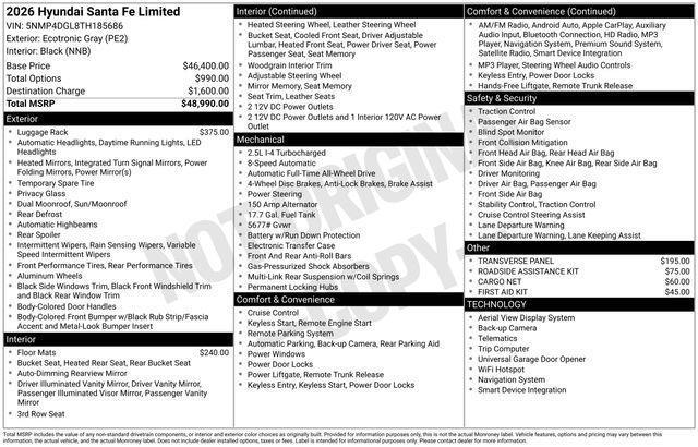 Hyundai Santa Fe  2026