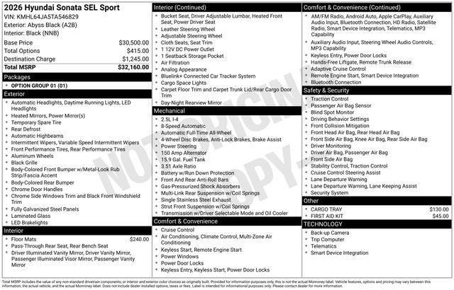 Hyundai Sonata  2026