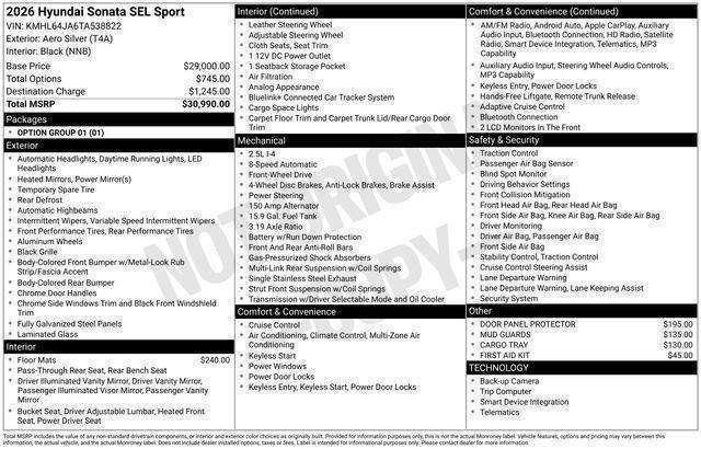 Hyundai Sonata  2026