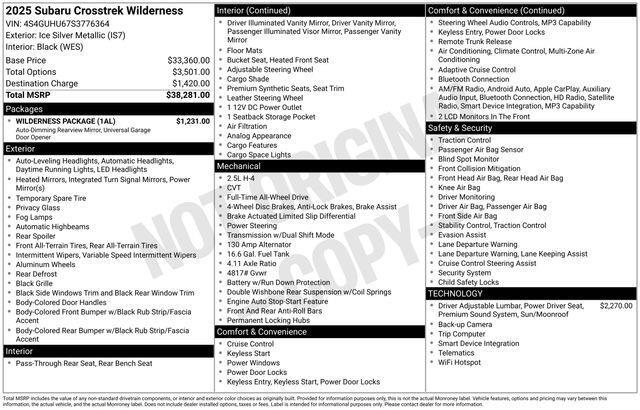 Subaru Crosstrek  2025