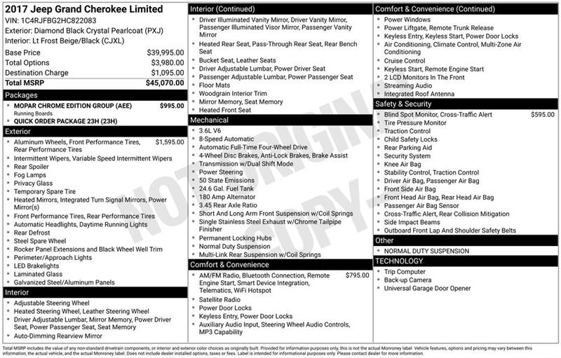 Jeep Grand Cherokee  2017