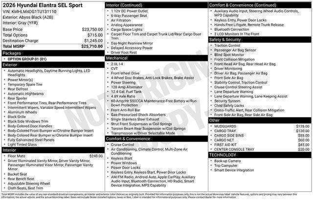 Hyundai Elantra  2026