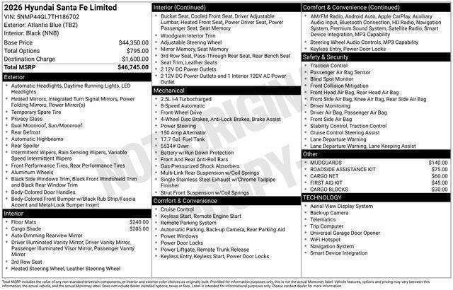 Hyundai Santa Fe  2026