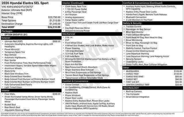 Hyundai Elantra  2026