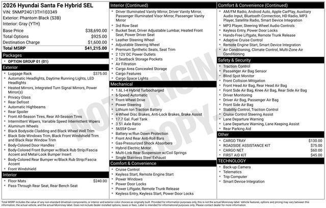 Hyundai Santa Fe Hybrid  2026