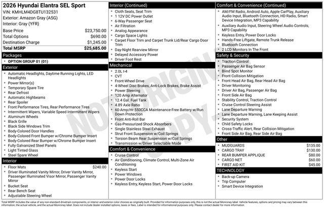 Hyundai Elantra  2026