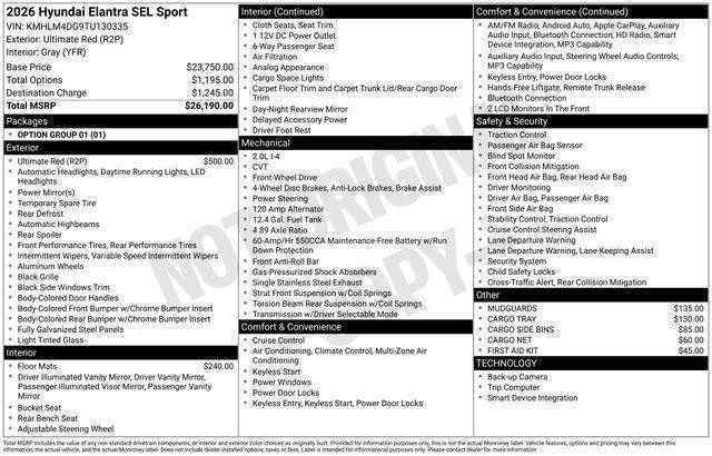 Hyundai Elantra  2026