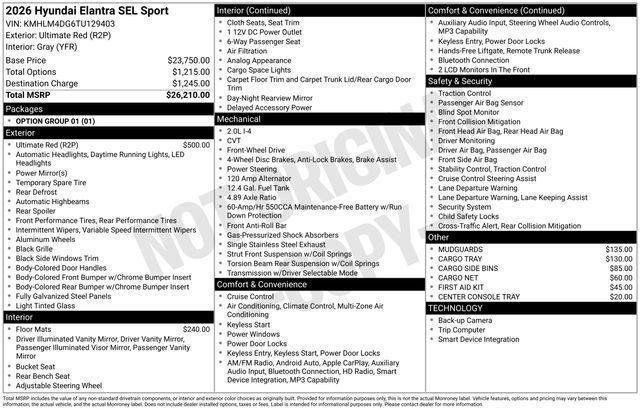 Hyundai Elantra  2026