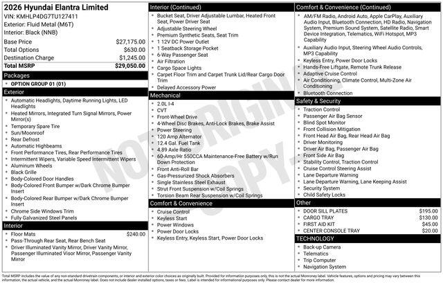 Hyundai Elantra  2026