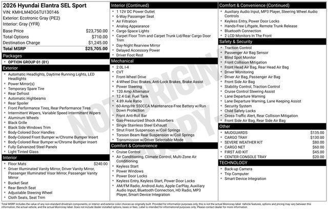 Hyundai Elantra  2026