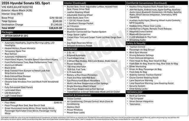 Hyundai Sonata  2026