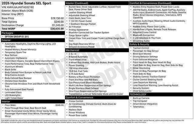 Hyundai Sonata  2026