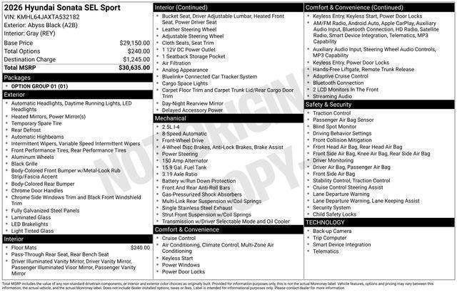 Hyundai Sonata  2026
