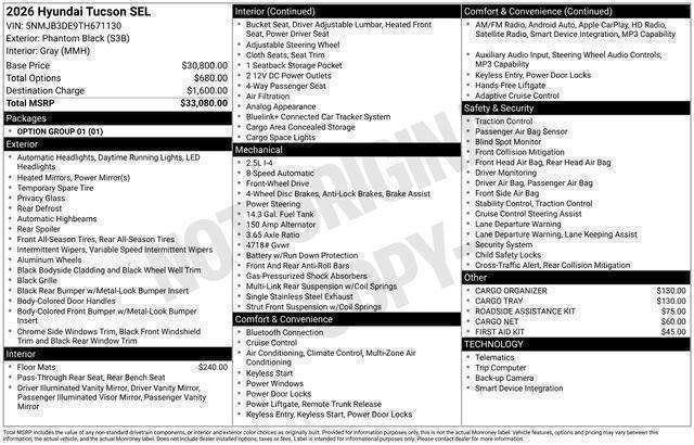 Hyundai Tucson  2026
