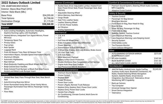 Subaru Outback  2022