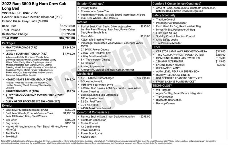 RAM 3500  2022