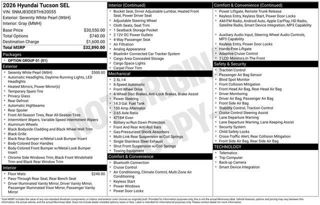 Hyundai Tucson  2026