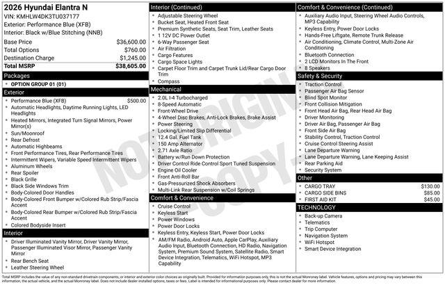 Hyundai Elantra  2026